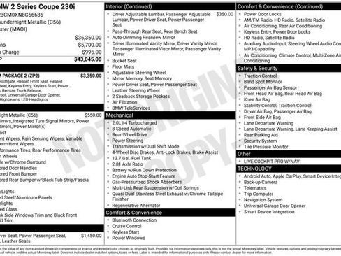 Used 2022 BMW 230i Coupe w/ Premium Package 2 RWD image 49