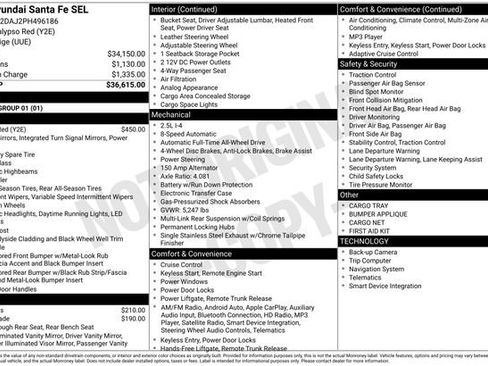 Used 2023 Hyundai Santa Fe SEL image 49