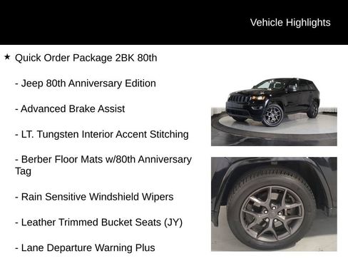 Used 2021 Jeep Grand Cherokee Limited w/ Quick Order Package 28K 80th AWD/4WD image 7