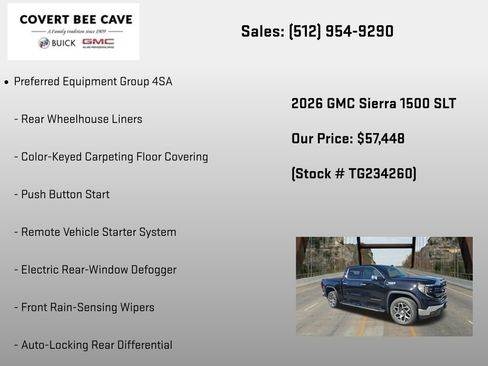 New 2026 GMC Sierra 1500 SLT AWD/4WD image 12