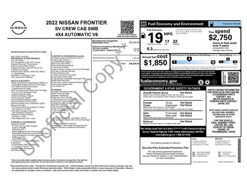 Used 2022 Nissan Frontier SV image 13