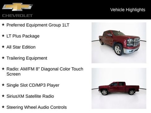 Used 2015 Chevrolet Silverado 1500 LT w/ All Star Edition AWD/4WD image 5