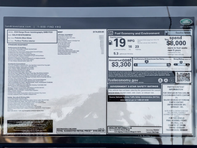 New 2026 Land Rover Range Rover Autobiography AWD/4WD image 47
