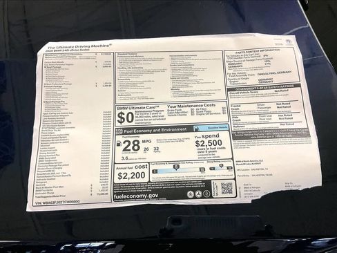 New 2026 BMW 540i xDrive 540i xDrive w/ M Sport Package image 19