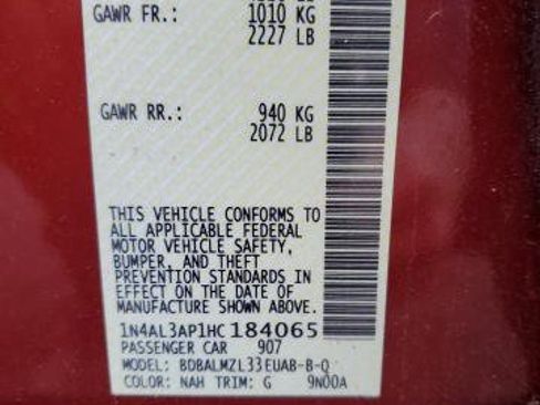 Used 2017 Nissan Altima 2.5 SV w/ Convenience Package image 16