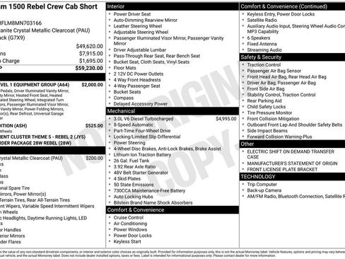 Certified 2021 RAM 1500 Rebel w/ Rebel Level 1 Equipment Group image 25