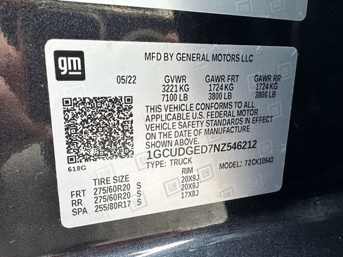 Used 2022 Chevrolet Silverado 1500 LTZ AWD/4WD image 16