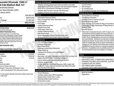 Used 2019 Chevrolet Silverado 1500 LT w/ Texas Edition RWD image 35