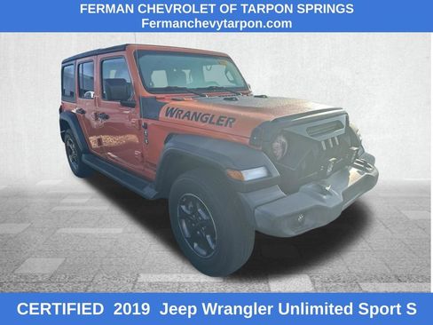 Used 2019 Jeep Wrangler Unlimited Sport S AWD/4WD image 1