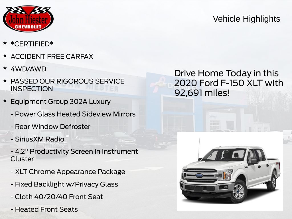 Used 2020 Ford F150 XLT w/ Equipment Group 302A Luxury AWD/4WD image 4