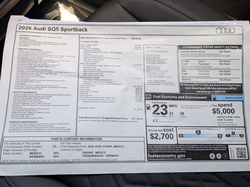 New 2026 Audi SQ5 Premium Plus AWD/4WD image 18