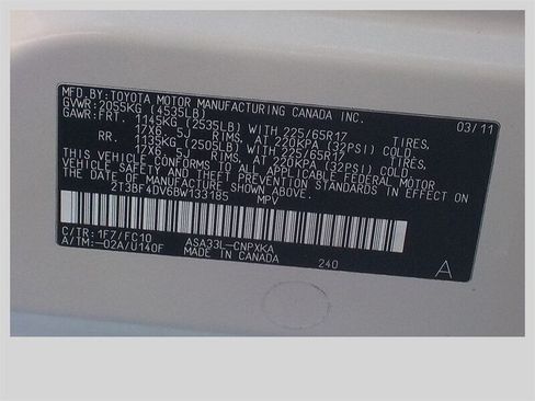 Used 2011 Toyota RAV4 4WD w/ Base L4 Extra Value Pkg image 16