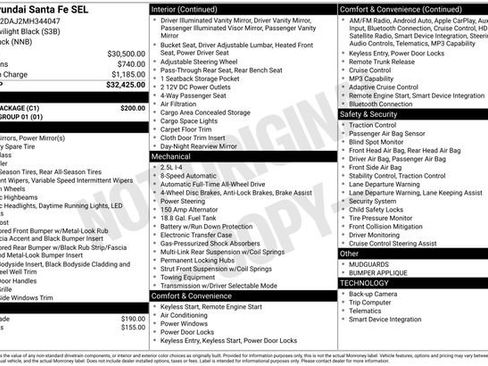 Used 2021 Hyundai Santa Fe SEL w/ Cargo Package AWD/4WD image 23