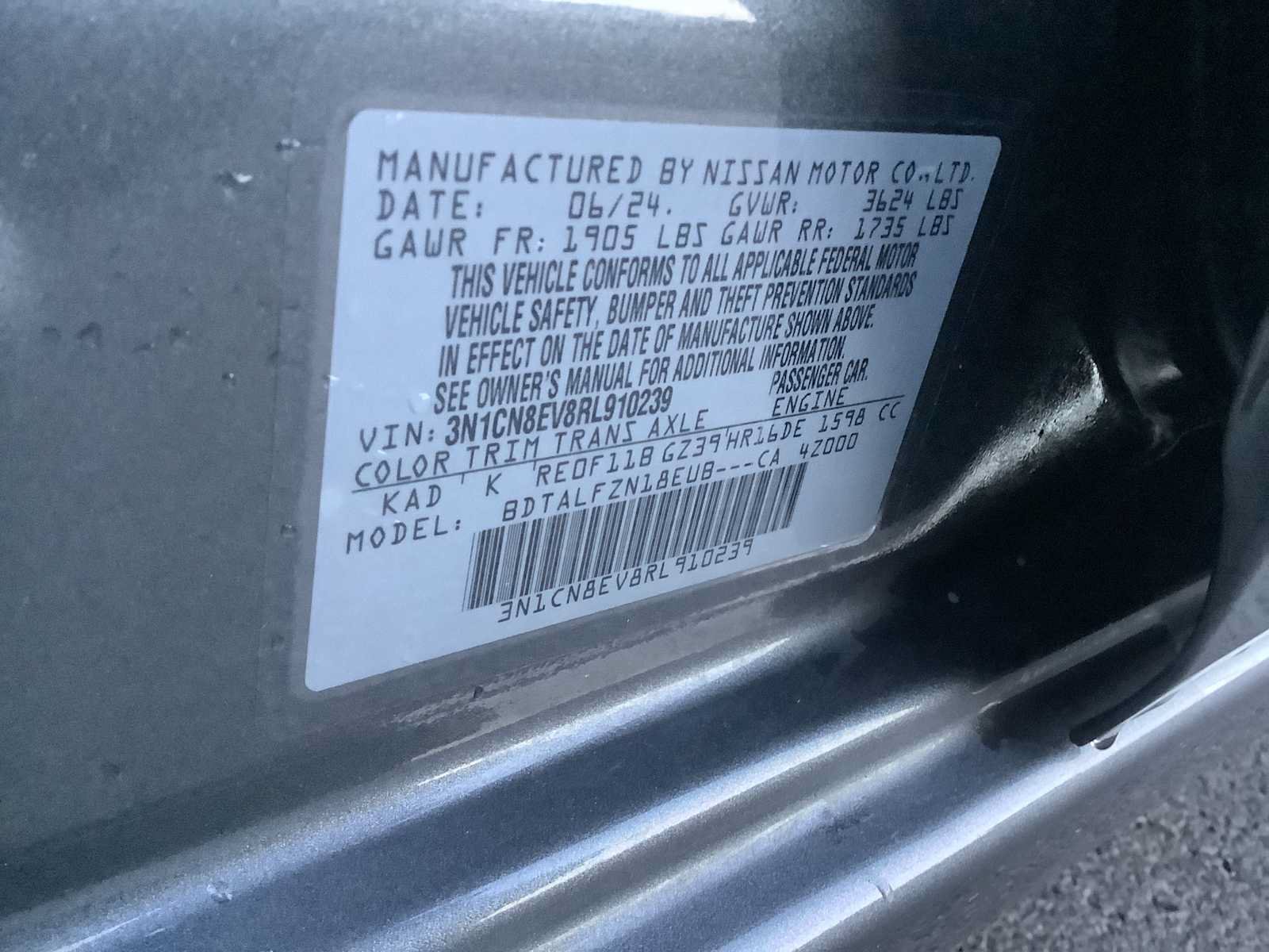 Used 2024 Nissan Versa SV FWD image 21