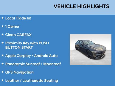 Used 2023 Genesis G70 3.3T w/ Sport Advanced Package AWD/4WD image 2