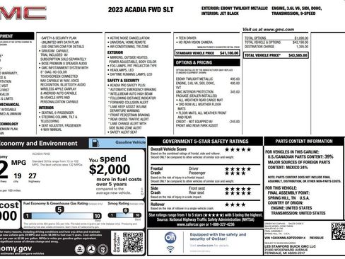 Used 2023 GMC Acadia SLT FWD image 8