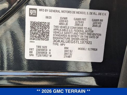 New 2026 GMC Terrain Elevation w/ Elevation Premium Package image 36