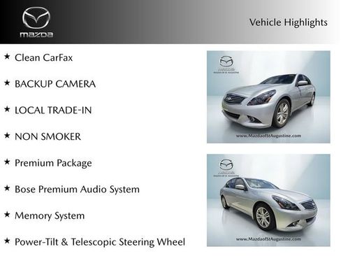 Used 2012 INFINITI G37 Journey w/ Premium Pkg RWD image 2