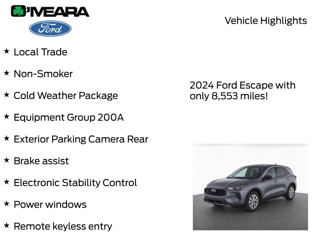 Certified 2024 Ford Escape Active AWD/4WD image 7