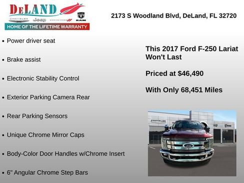 Used 2017 Ford F250 Lariat w/ Chrome Package image 3