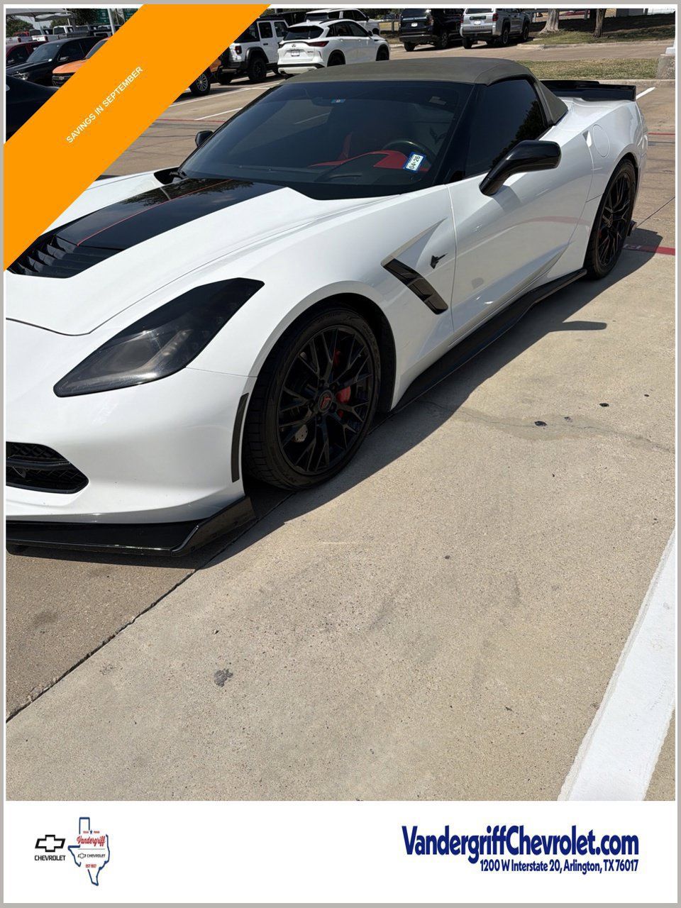 Used 2014 Chevrolet Corvette Stingray Convertible w/ 3LT Preferred Equipment Group RWD image 1