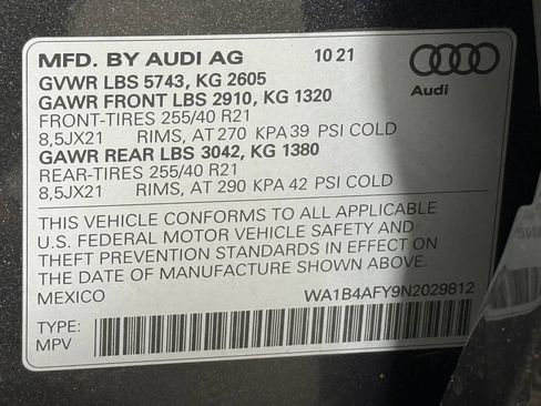 Used 2022 Audi SQ5 Premium Plus w/ Premium Plus Package AWD/4WD image 47