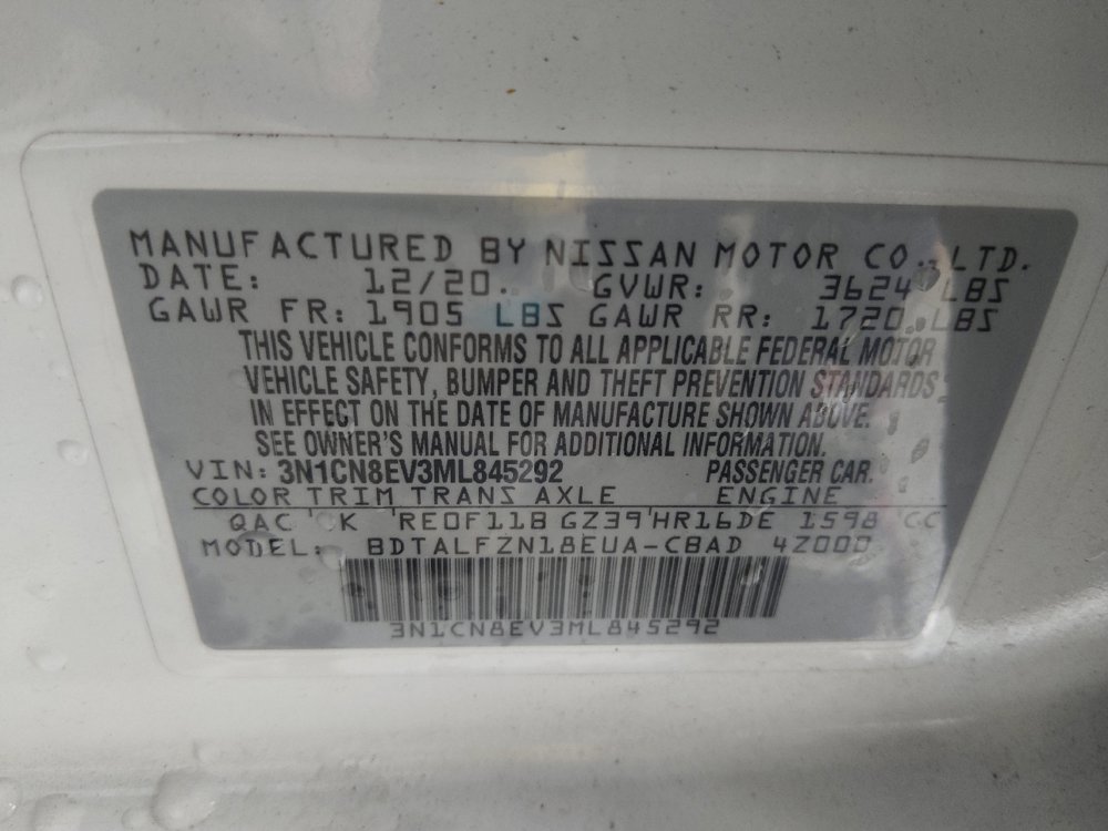 Used 2021 Nissan Versa SV FWD image 33