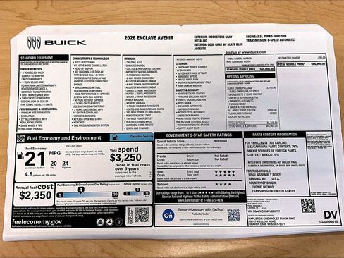 New 2026 Buick Enclave Avenir w/ Super Cruise Package image 13