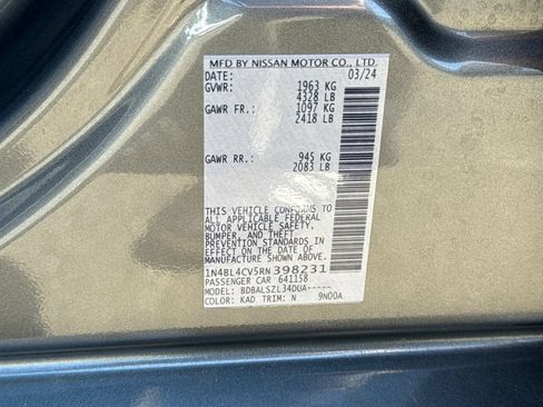 Certified 2024 Nissan Altima 2.5 SR FWD image 35