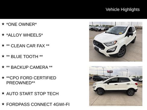 Used 2021 Ford EcoSport S FWD image 4