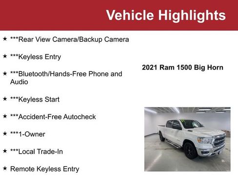 Used 2021 RAM 1500 Big Horn image 2