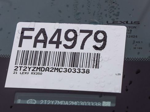 Used 2021 Lexus RX 350 F Sport w/ Cold Area Package (CT) image 29