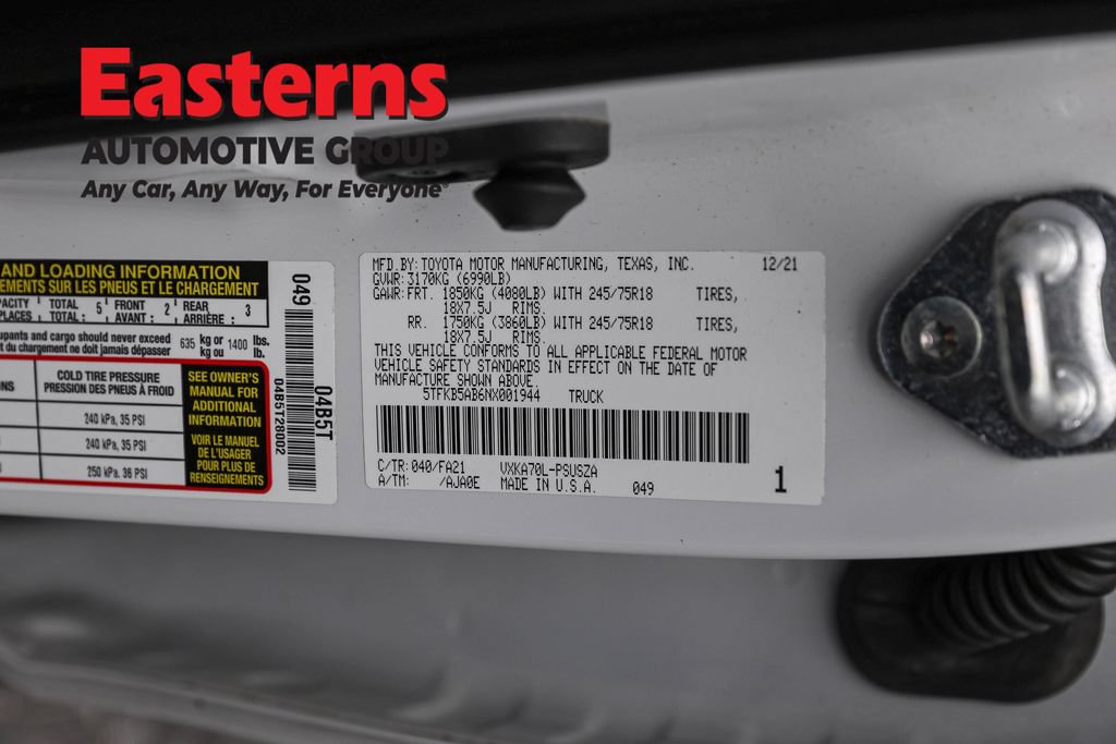Used 2022 Toyota Tundra SR w/ SR Tow Package RWD image 36