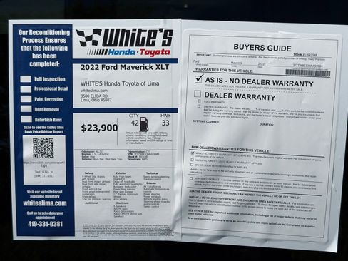 Used 2022 Ford Maverick XLT w/ XLT Luxury Package FWD image 32