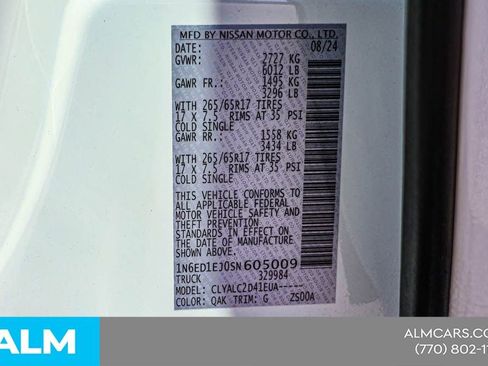 Certified 2025 Nissan Frontier SV w/ SV Convenience Package RWD image 57
