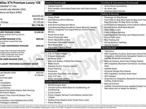 Used 2024 Cadillac XT4 Premium Luxury w/ Technology Package image 21