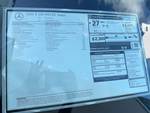 New 2026 Mercedes-Benz E 350 4MATIC Sedan image 36