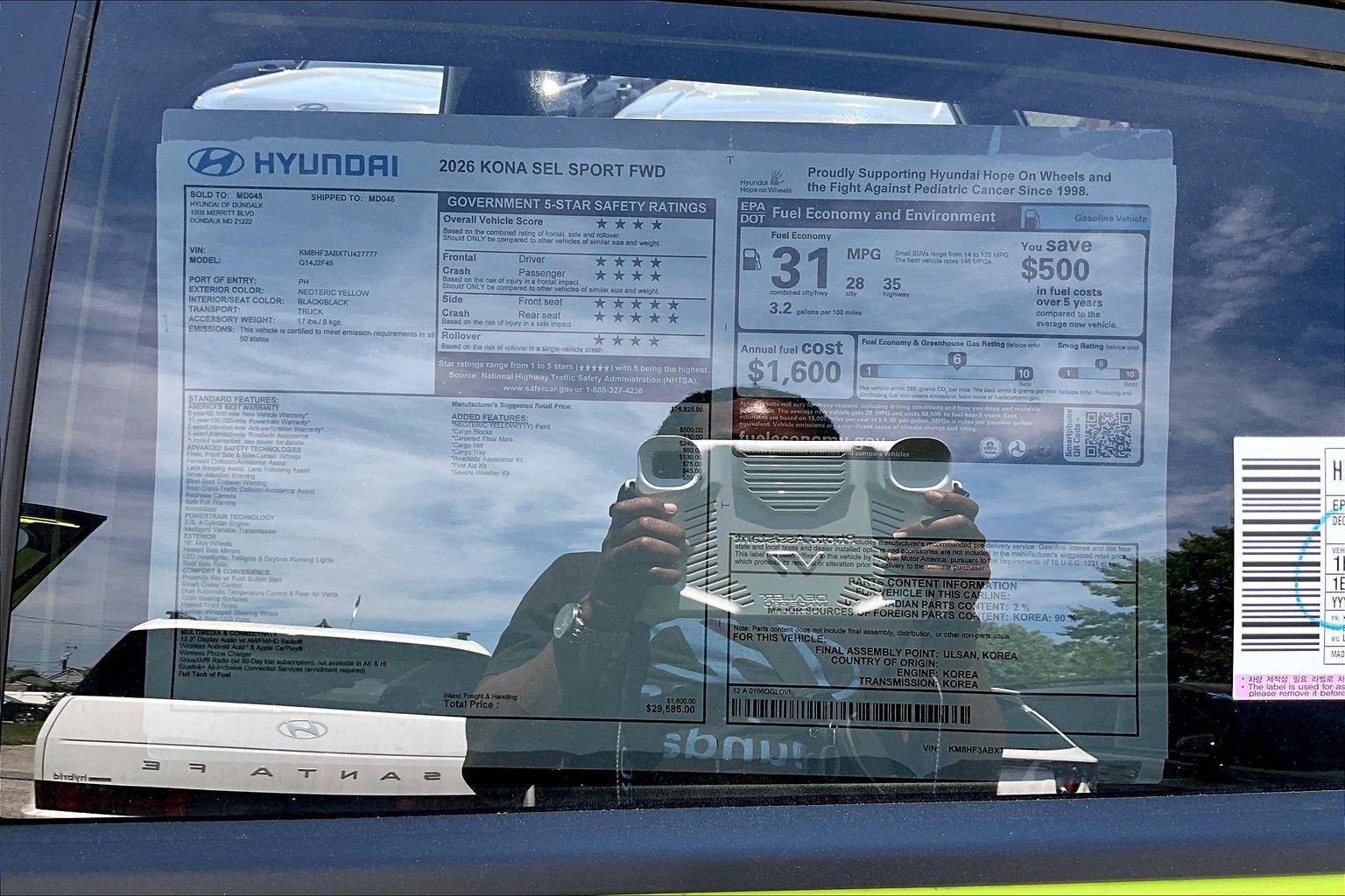 New 2026 Hyundai Kona SEL Sport FWD image 17