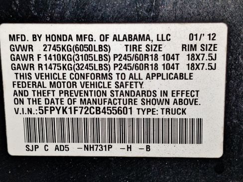 Used 2012 Honda Ridgeline Sport image 50