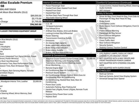 Certified 2022 Cadillac Escalade Premium Luxury image 23