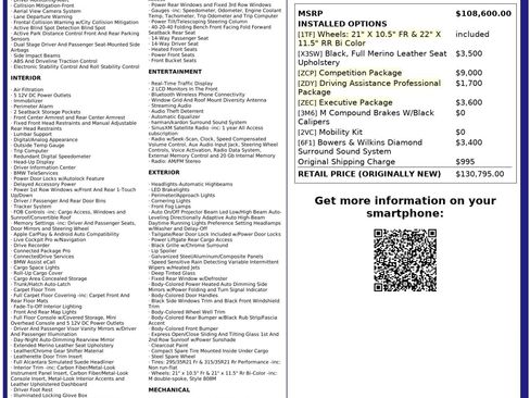 Used 2021 BMW X6 M w/ Competition Package image 3