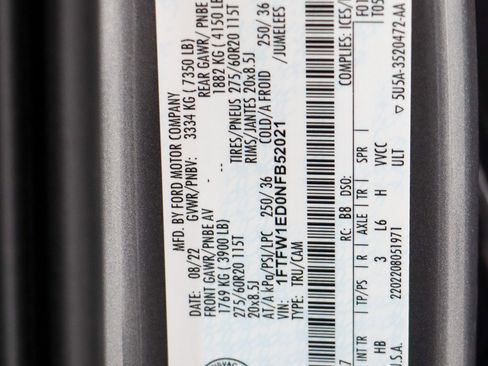 Used 2022 Ford F150 Lariat w/ Equipment Group 502A High image 36