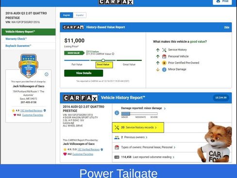 Used 2016 Audi Q3 2.0T Prestige w/ Prestige Package image 11