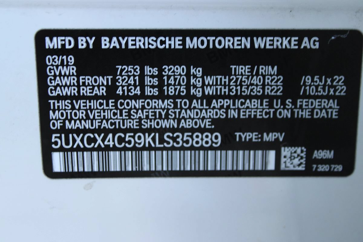 Used 2019 BMW X7 xDrive50i w/ Dynamic Handling Package AWD/4WD image 45