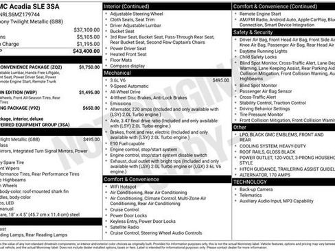 Used 2021 GMC Acadia SLE w/ Driver Convenience Package image 3