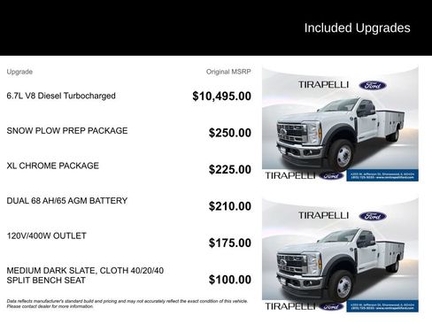Used 2024 Ford F550 4x4 Regular Cab Super Duty w/ Snow Plow Prep Package image 12