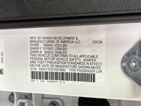 New 2026 Honda Accord LX image 21