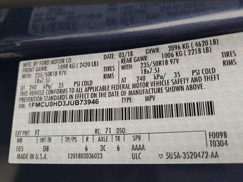 Used 2018 Ford Escape SEL image 33