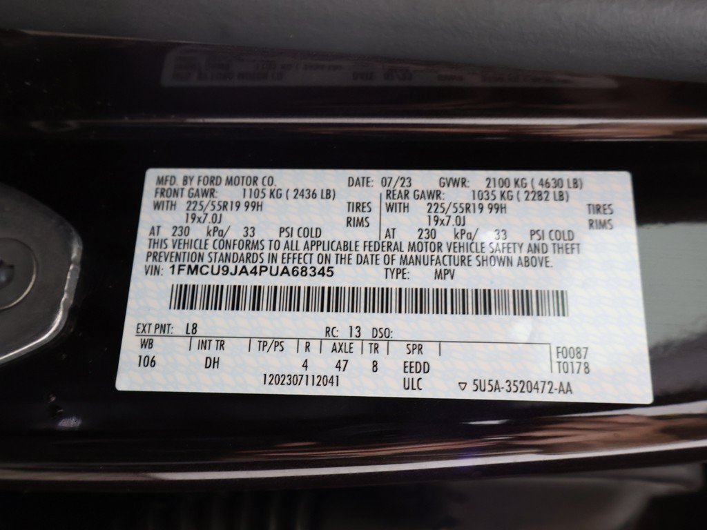 Used 2023 Ford Escape Platinum w/ Premium Technology Package AWD/4WD image 61