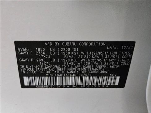 Used 2022 Subaru Outback Premium image 22